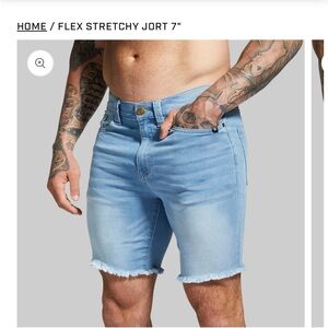 Men's Born Primitive Light Blue Denim Shorts